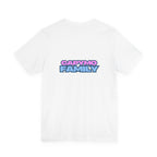 Capymo Family Starry Sky Night Vibrant Bunny Graphic Tee, Fun and Whimsical Short Sleeve Shirt, Perfect for Family Gatherings, Easter, or Everyday Wear