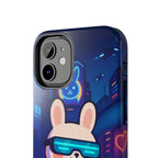 Capymo Family Cute Cartoon Bunny Tough Phone Case –Cyberpunk Bunny "Toto" Phone Case