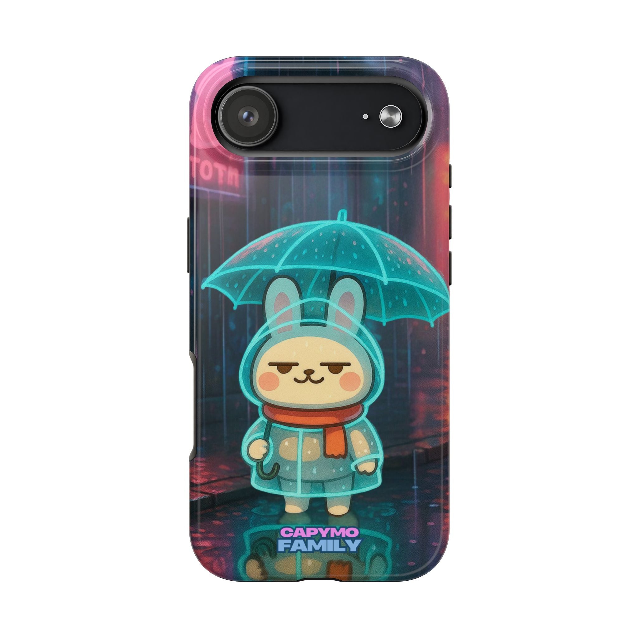 Capymo Family Cute Bunny Phone Case - Cyber Umbrella Bunny "Toto" Phone Case