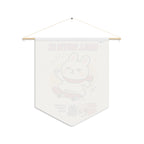 Fabric Wall Banner, Roll With It Toto, Bunny Wall Art, Dorm Room Decor, Funny Home Office Sign, Gen Z Banner, Motivational Quote Tapestry