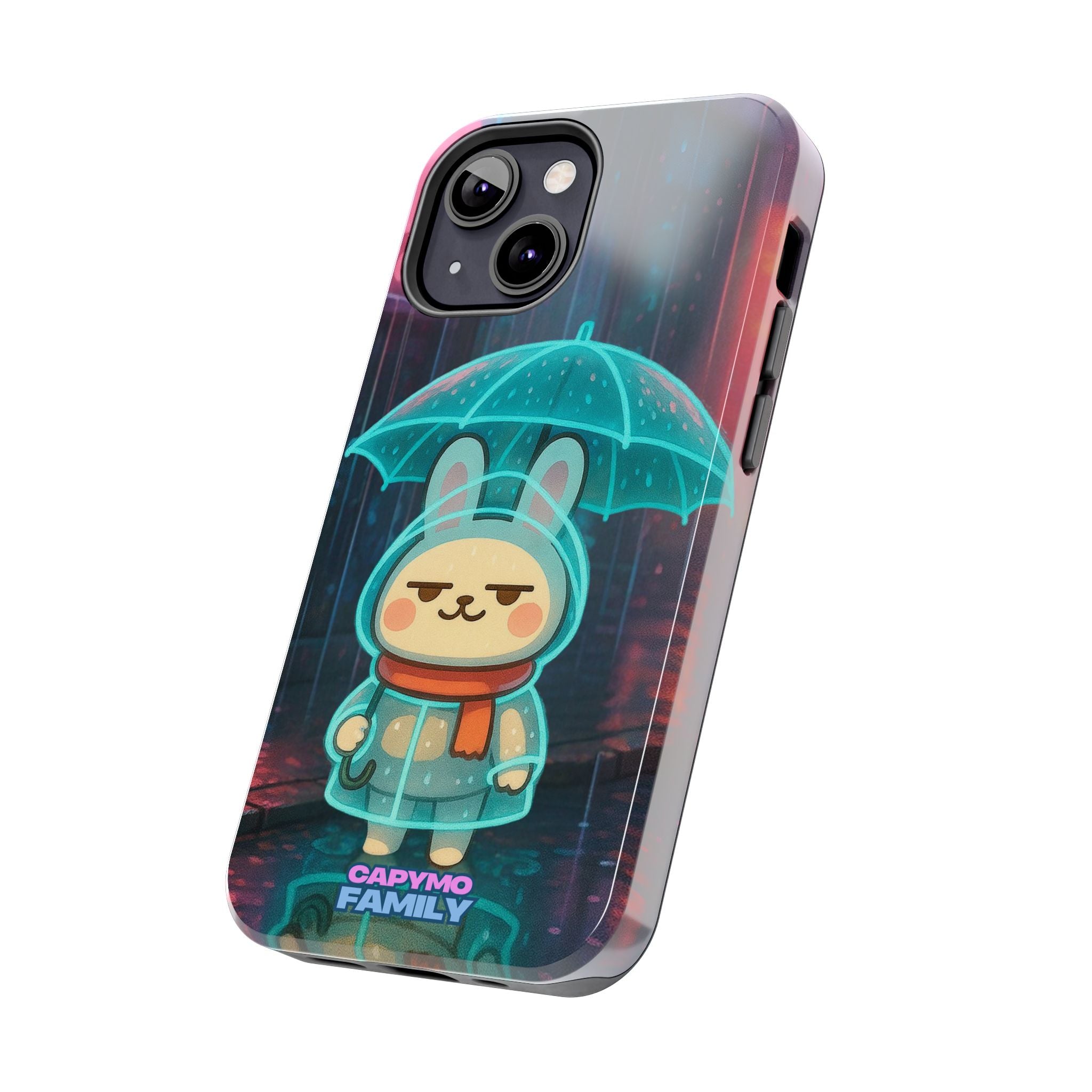 Capymo Family Cute Bunny Phone Case - Cyber Umbrella Bunny "Toto" Phone Case