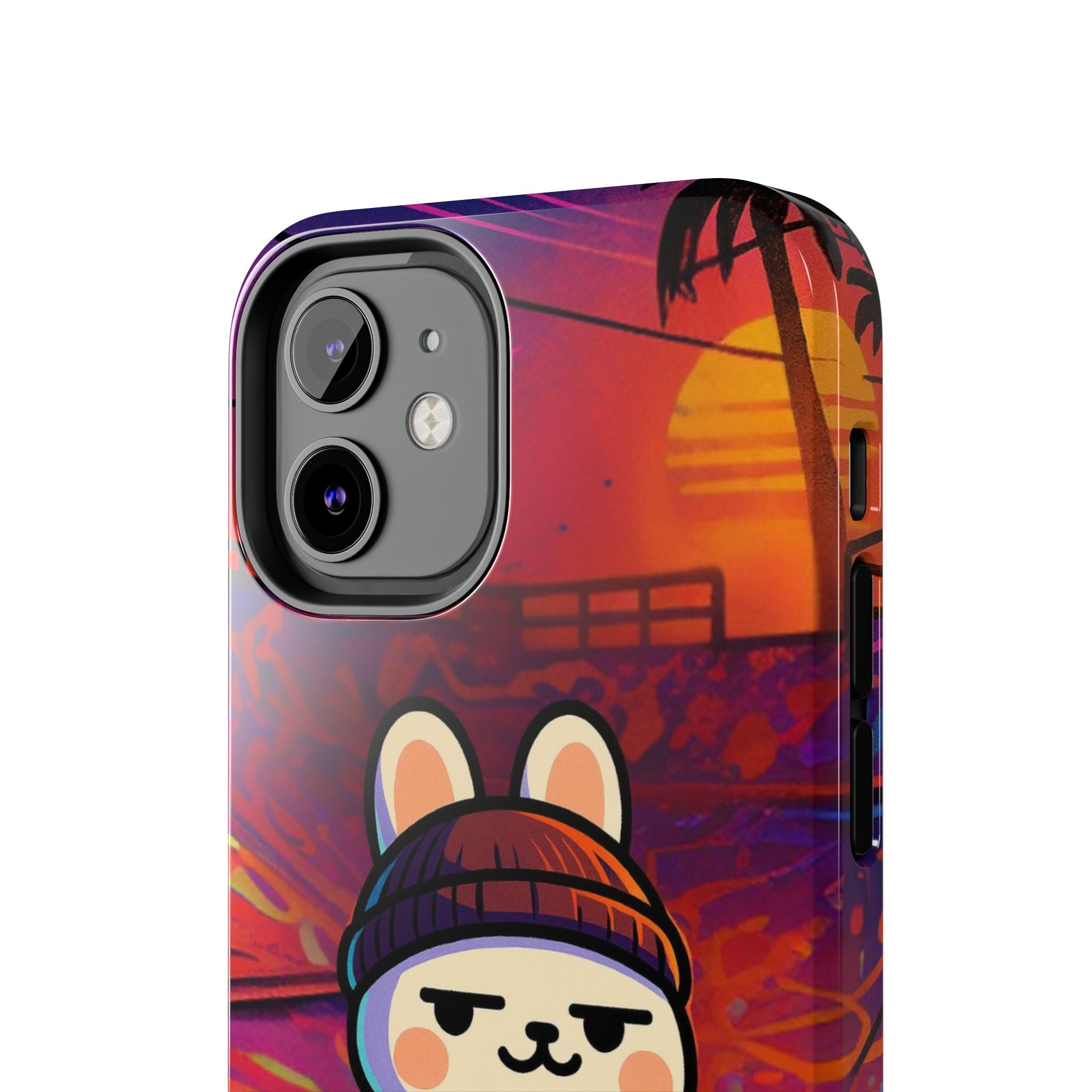 Capymo Family Sunset Skate Bunny Phone Case – Vibrant Skatepark Bunny "Toto" Phone Case
