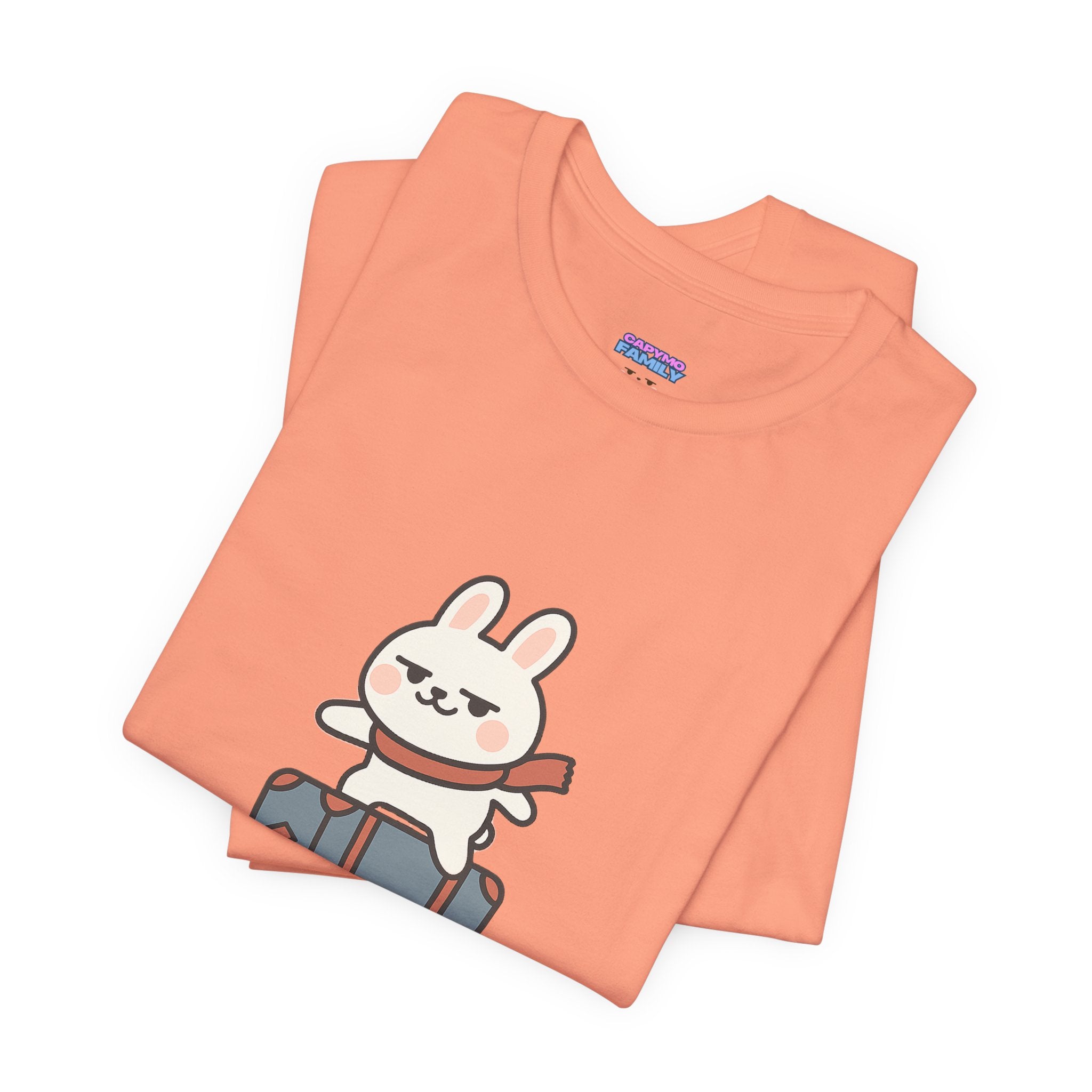 Capymo Family Adventurous Bunny Graphic Tee | Family Travel Shirt, Cute Animal T-Shirt, Fun Summer Outfit, Gift for Travelers, Vacation Wear