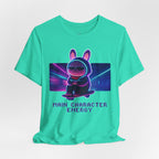 Capymo Family Kawaii Bunny Soft Cotton T-Shirt – "Main Character Energy" "Toto" The Bunny Cute Tee (Unisex)
