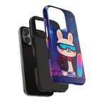 Capymo Family Cute Cartoon Bunny Tough Phone Case –Cyberpunk Bunny "Toto" Phone Case