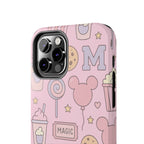 Capymo Family Kawaii Magic Snack Phone Case – Pastel Candy, Popcorn & Cookie Pattern Cover