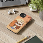 Capymo Family Sunset Surf Bunny Phone Case – Tropical Beach Skateboard Bunny "Toto" Phone Case