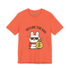 Capymo Family Kawaii Bunny Soft Cotton T-Shirt – "Secure the Bag" "Toto" The Bunny Cute Tee (Unisex)