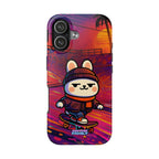 Capymo Family Sunset Skate Bunny Phone Case – Vibrant Skatepark Bunny "Toto" Phone Case
