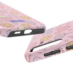 Capymo Family Kawaii Magic Snack Phone Case – Pastel Candy, Popcorn & Cookie Pattern Cover