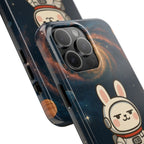 Capymo Family Cute Cartoon Bunny Tough Phone Case –Cute Astronaut  Bunny "Toto" Phone Case