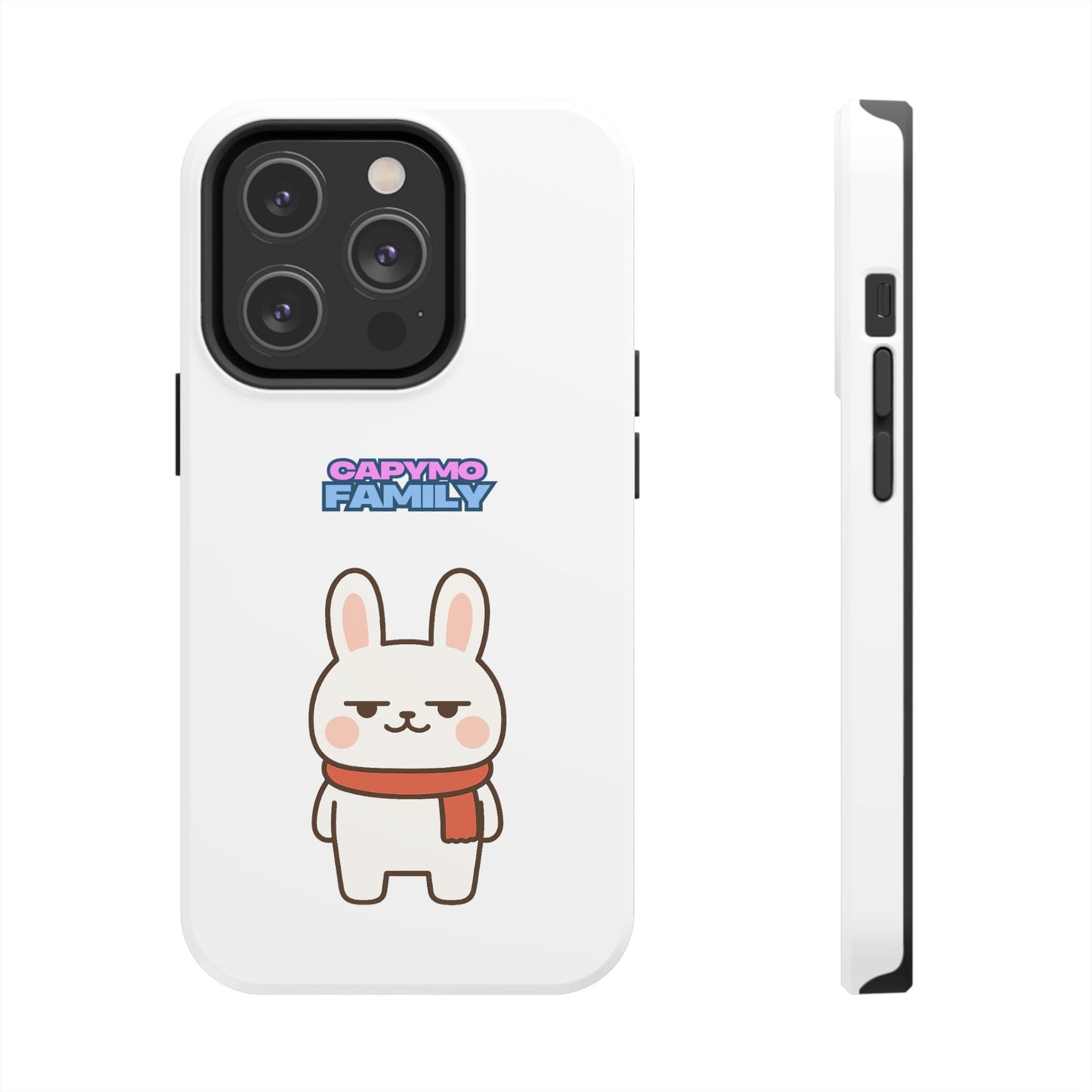 Capymo Family Cute Cartoon Bunny Tough Phone Case –"Toto" The Bunny Phone Case
