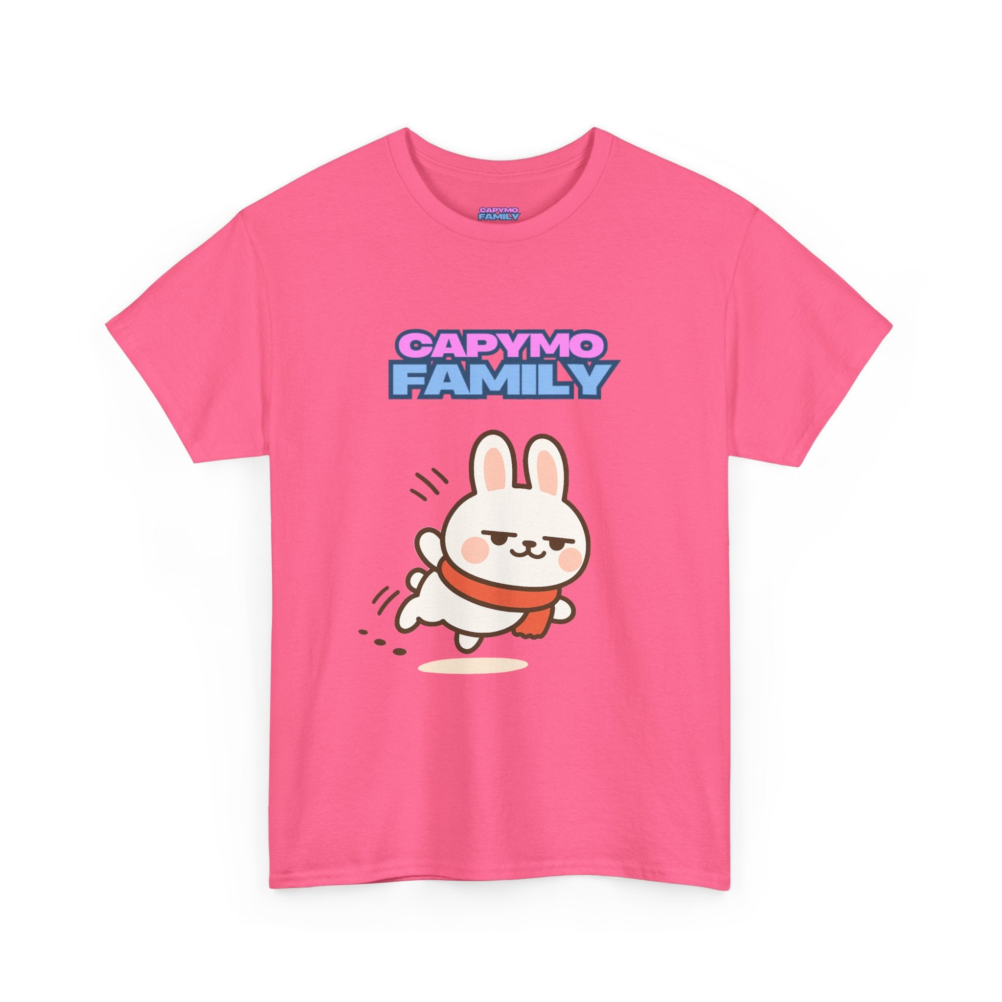 Capymo Family Themed Cute Animal Tee, Cute Cartoon T-Shirt, Bunny Graphic Tee, Funny Family Shirt, Adorable Unisex Cotton Tee