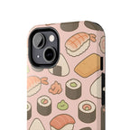 Capymo Family Kawaii Sushi Phone Case – Cute Sushi Pattern Phone Case