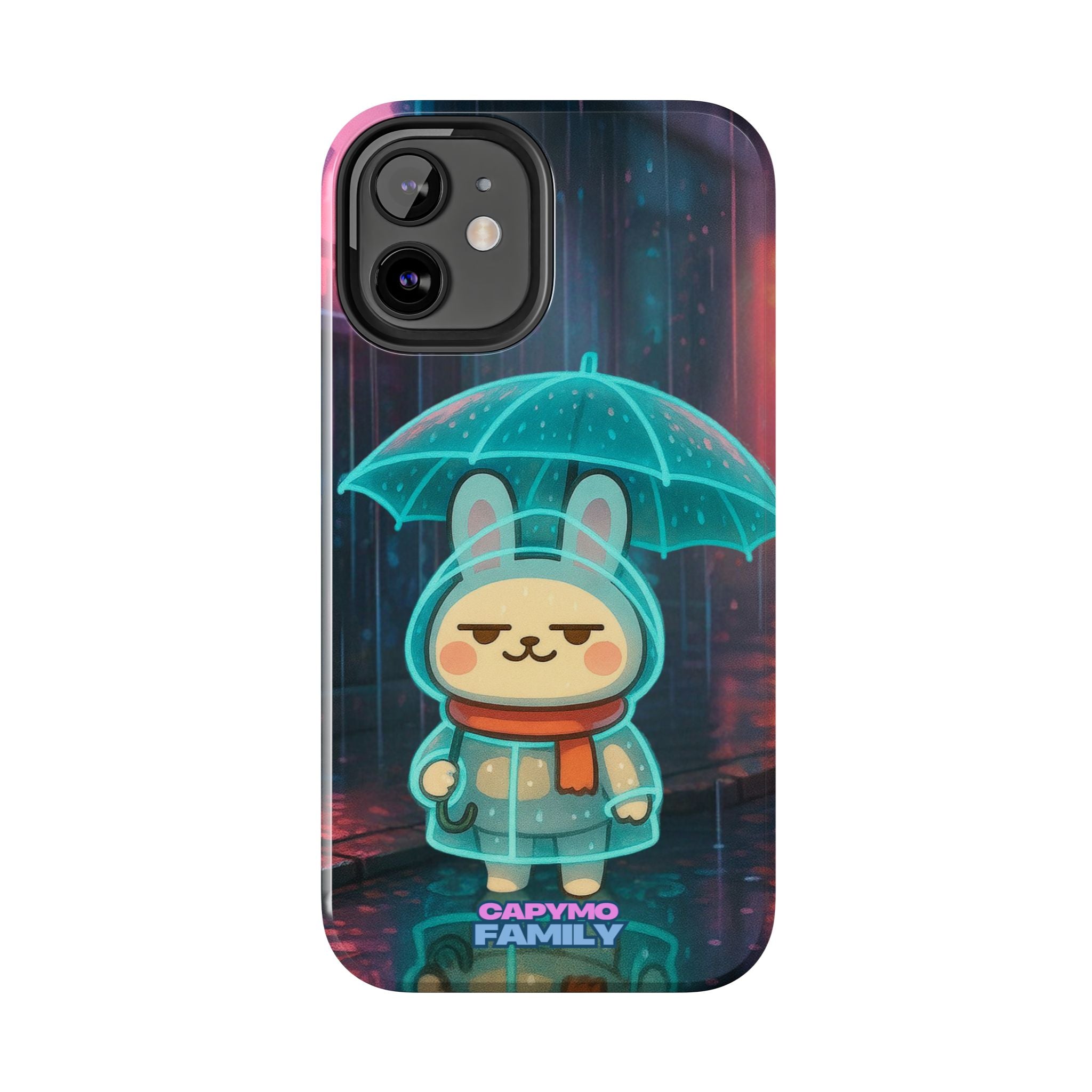 Capymo Family Cute Bunny Phone Case - Cyber Umbrella Bunny "Toto" Phone Case