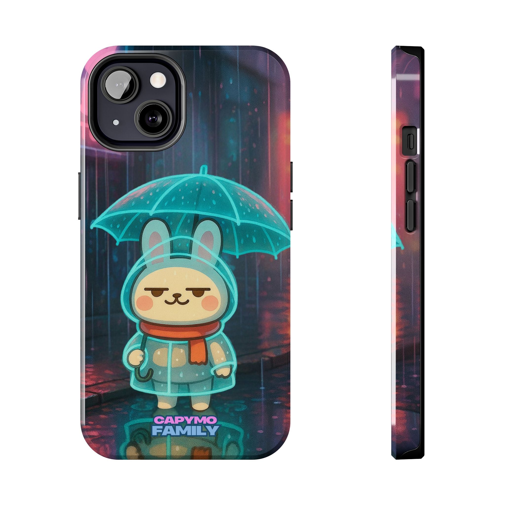 Capymo Family Cute Bunny Phone Case - Cyber Umbrella Bunny "Toto" Phone Case