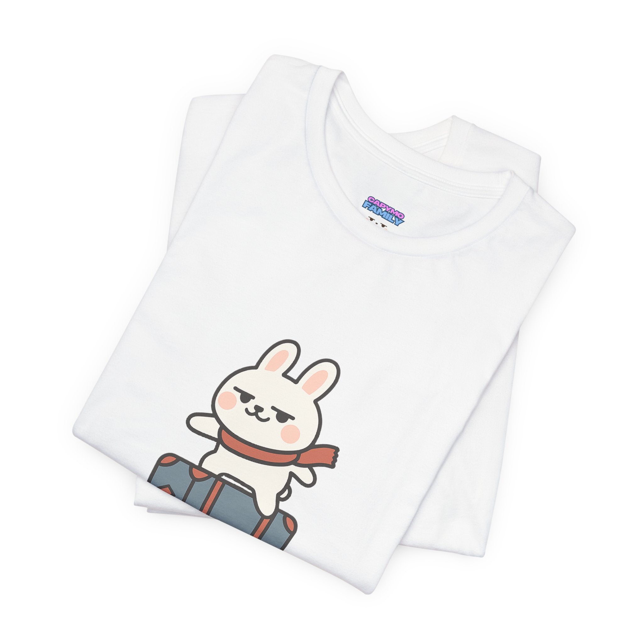 Capymo Family Adventurous Bunny Graphic Tee | Family Travel Shirt, Cute Animal T-Shirt, Fun Summer Outfit, Gift for Travelers, Vacation Wear