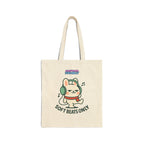Campymo Family Cute Character Tote Bag, Soft Beats Only, Oda & Bunny Vibes, Eco-Friendly Shopping, Gift for Animal Lovers, Casual Day Out