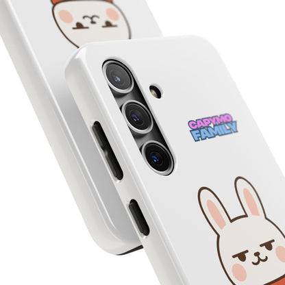 Capymo Family Cute Cartoon Bunny Tough Phone Case –"Toto" The Bunny Phone Case
