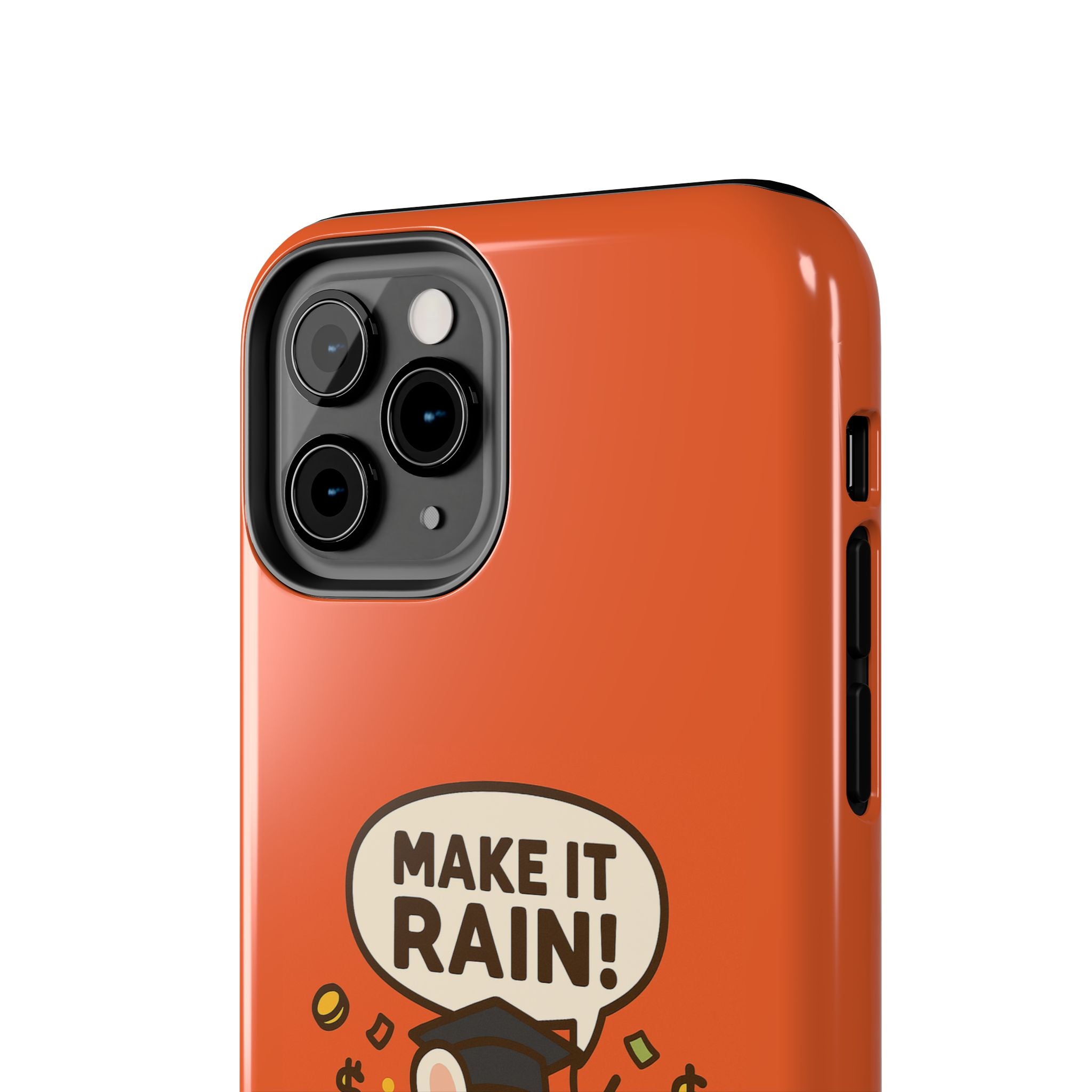 Capymo Family Playful Cute Cartoon Bunny Tough Phone Case –"Make It Rain" Bunny "Toto" Phone Case