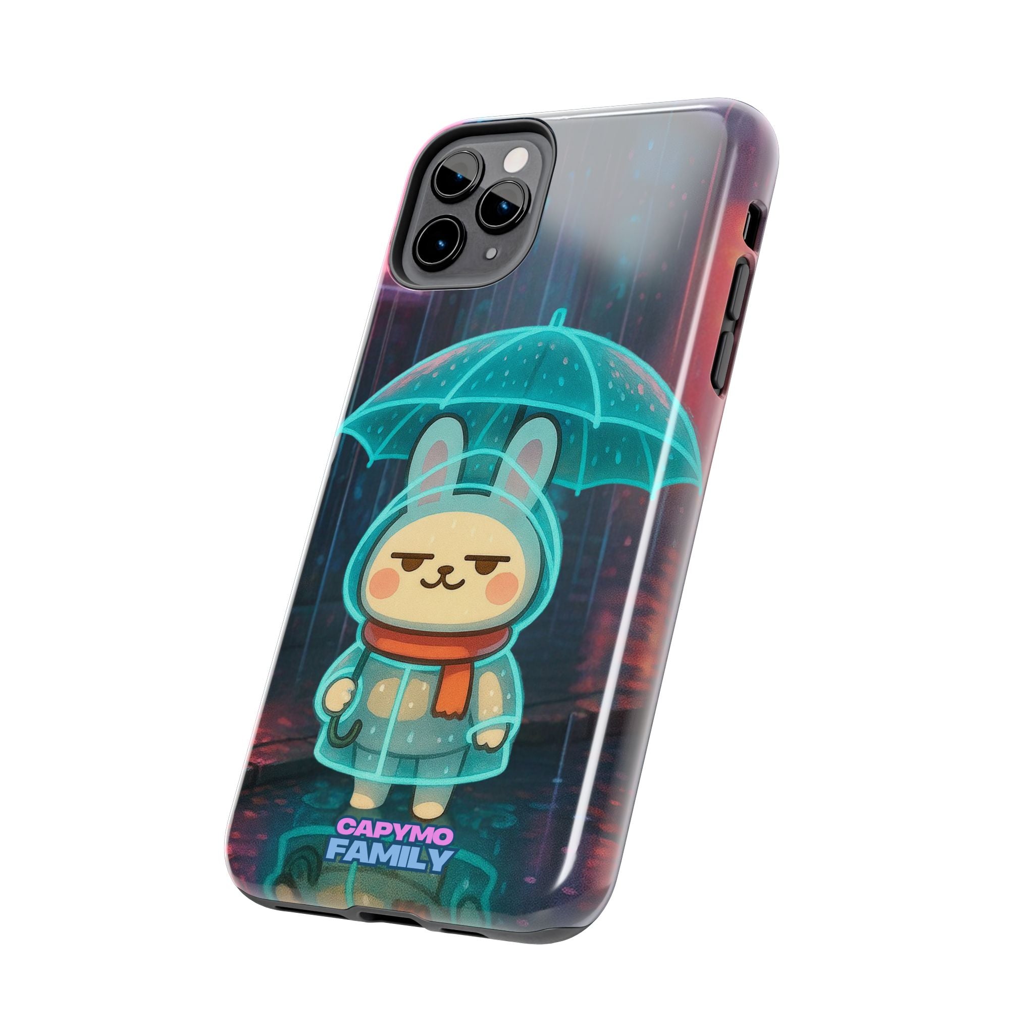 Capymo Family Cute Bunny Phone Case - Cyber Umbrella Bunny "Toto" Phone Case