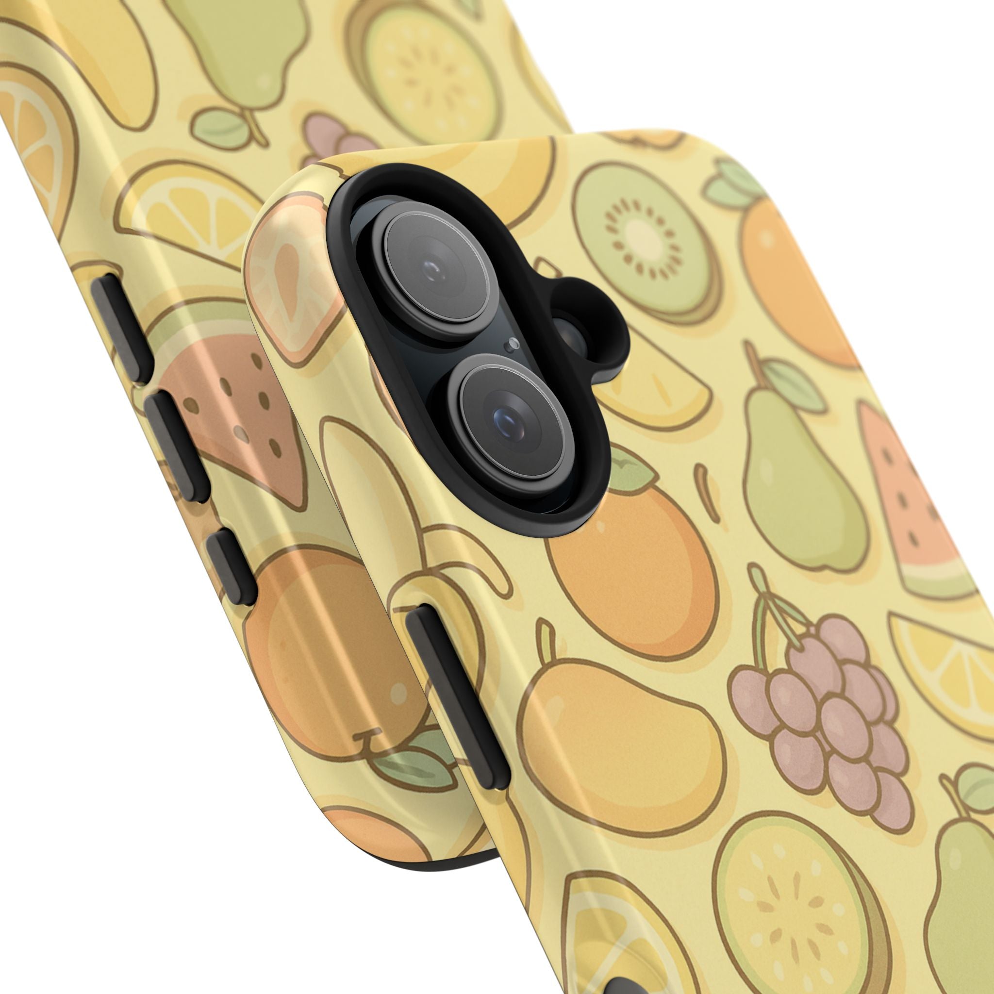 Capymo Family Kawaii Fruit Phone Case – Cute Aesthetic iPhone Cover with Citrus & Summer Vibes