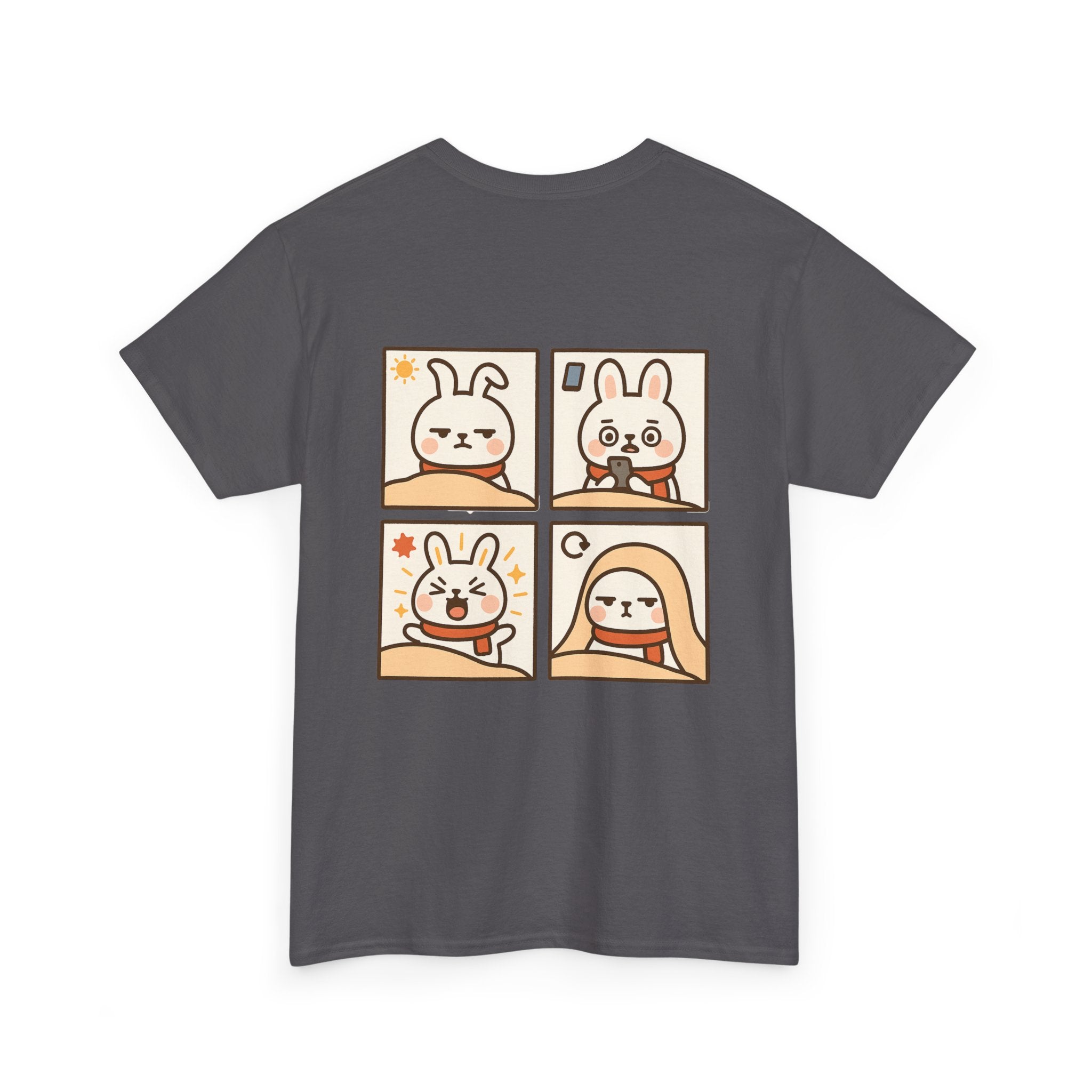Capymo Family Themed Cute Animal Tee, Cute Cartoon T-Shirt, Bunny Graphic Tee, Funny Family Shirt, Adorable Unisex Cotton Tee