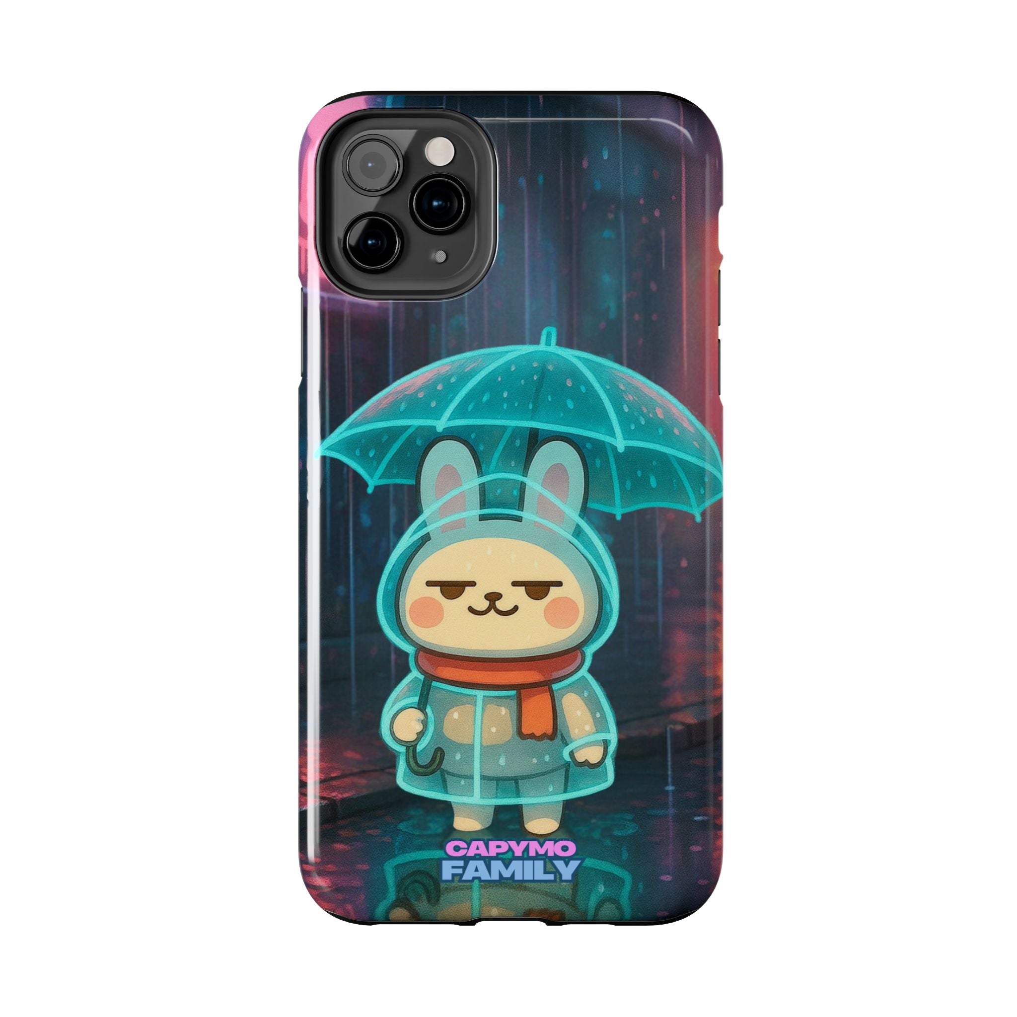 Capymo Family Cute Bunny Phone Case - Cyber Umbrella Bunny "Toto" Phone Case