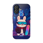 Capymo Family Cute Cartoon Bunny Tough Phone Case –Cyberpunk Bunny "Toto" Phone Case
