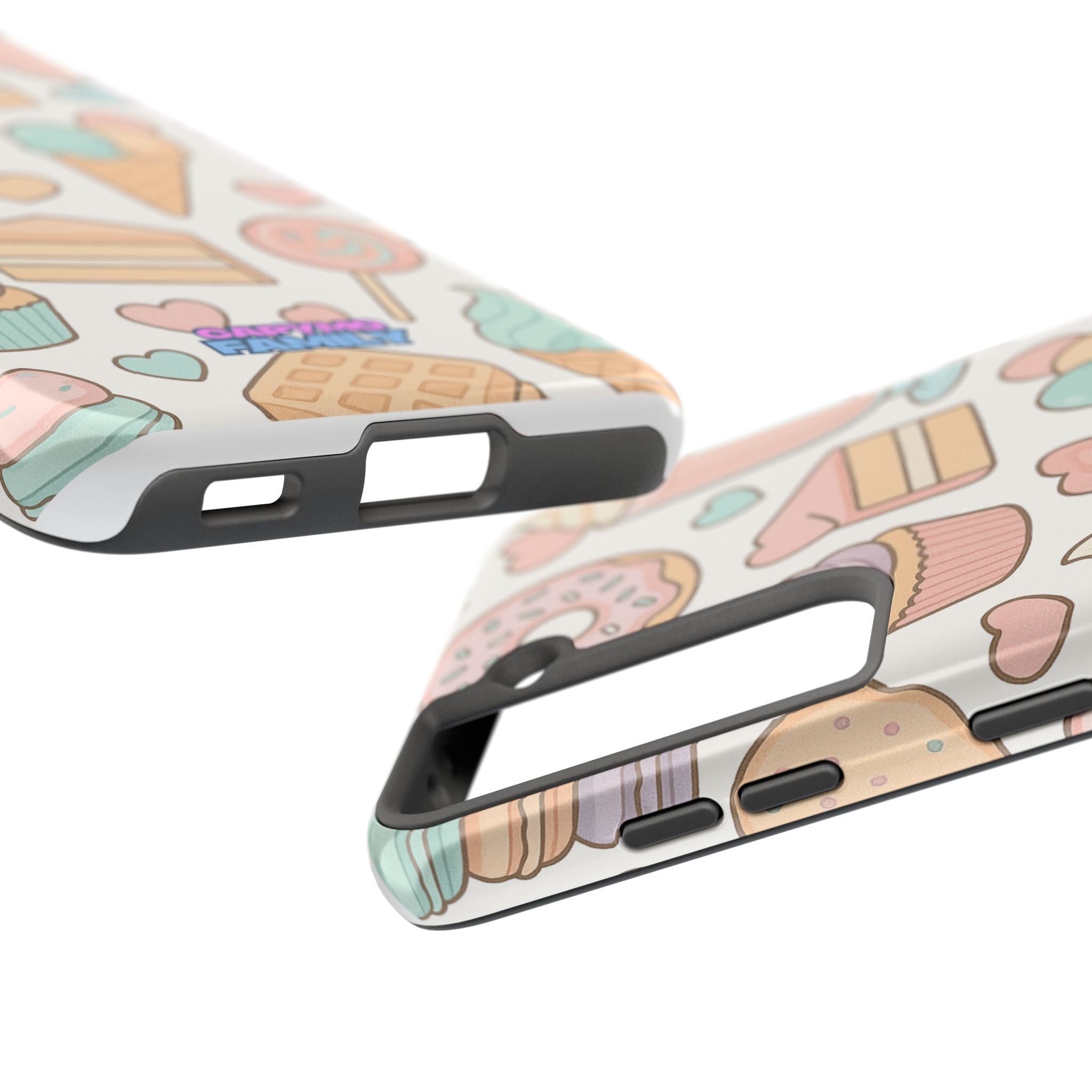 Capymo Family Kawaii Dessert Phone Case – “Sweet Tooth Collection” Ice Cream, Cake, and Candy Cute Pastel Design