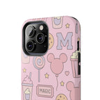 Capymo Family Kawaii Magic Snack Phone Case – Pastel Candy, Popcorn & Cookie Pattern Cover
