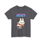 Capymo Family Themed Cute Animal Tee, Cute Cartoon T-Shirt, Bunny Graphic Tee, Funny Family Shirt, Adorable Unisex Cotton Tee