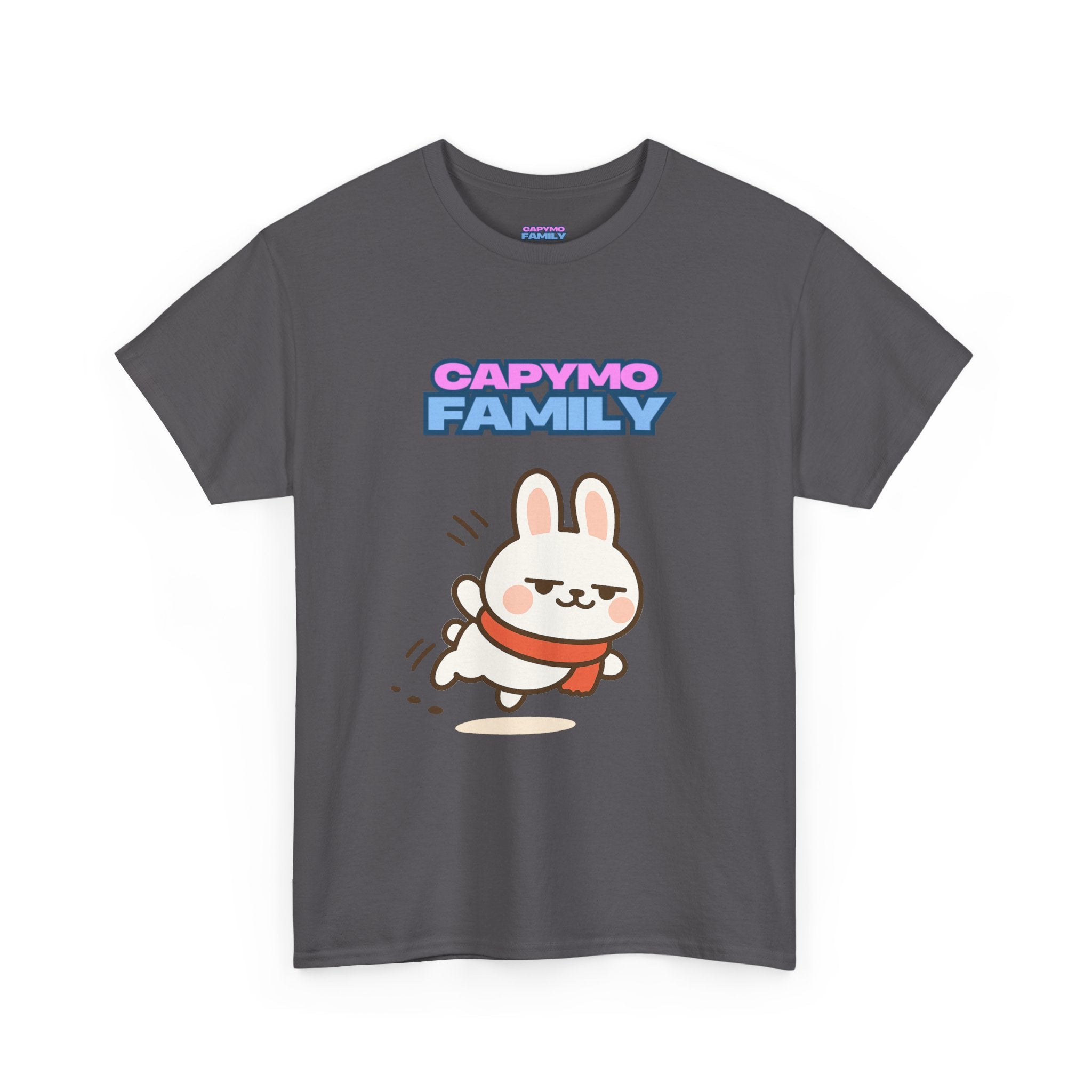Capymo Family Themed Cute Animal Tee, Cute Cartoon T-Shirt, Bunny Graphic Tee, Funny Family Shirt, Adorable Unisex Cotton Tee
