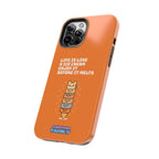 Capymo Family Ice Cream Cat Quote Phone Case – Cute Orange iPhone Cover with Motivational Saying