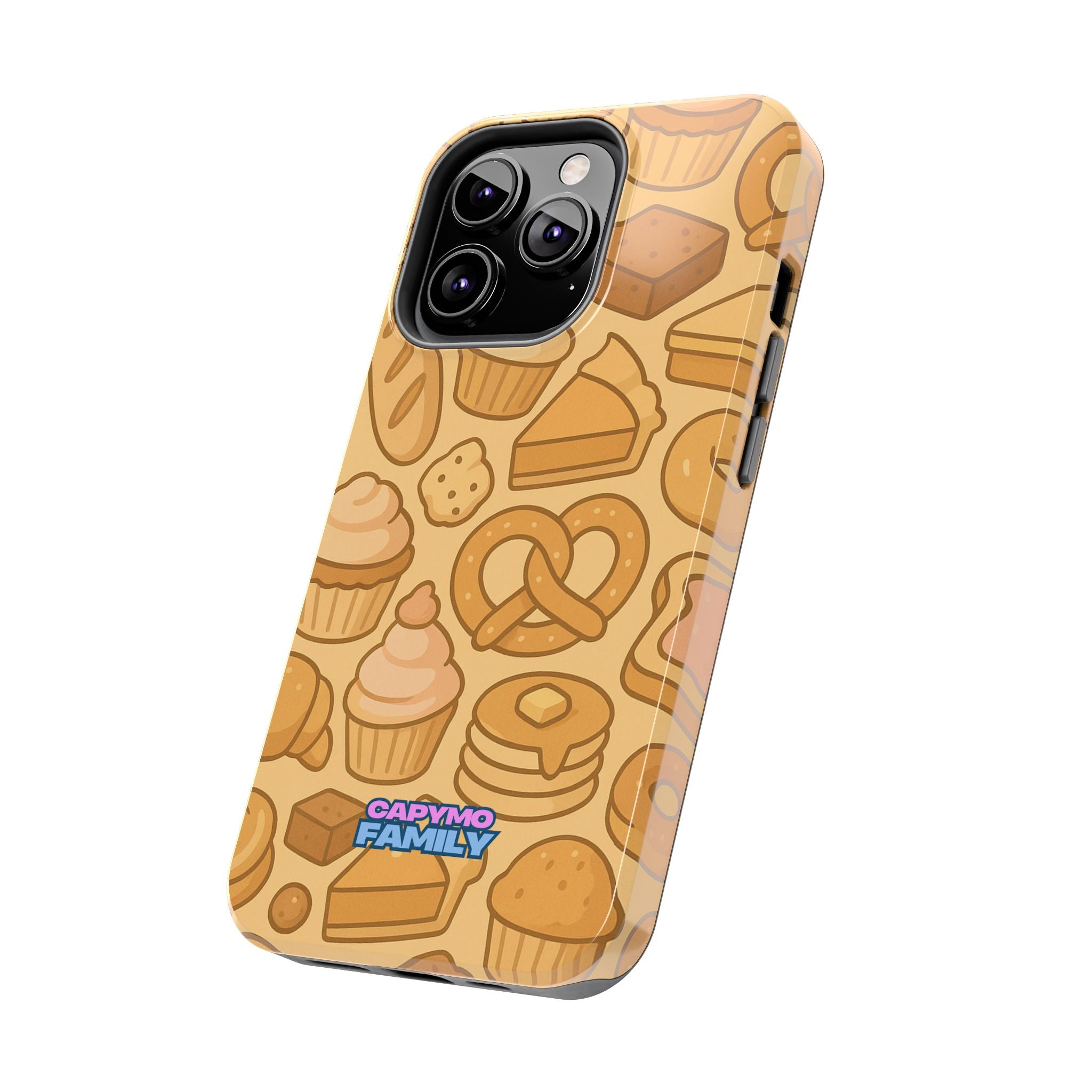 Capymo Family Kawaii Dessert Phone Case – Cute Aesthetic iPhone Cover with Pastry & Sweets Pattern