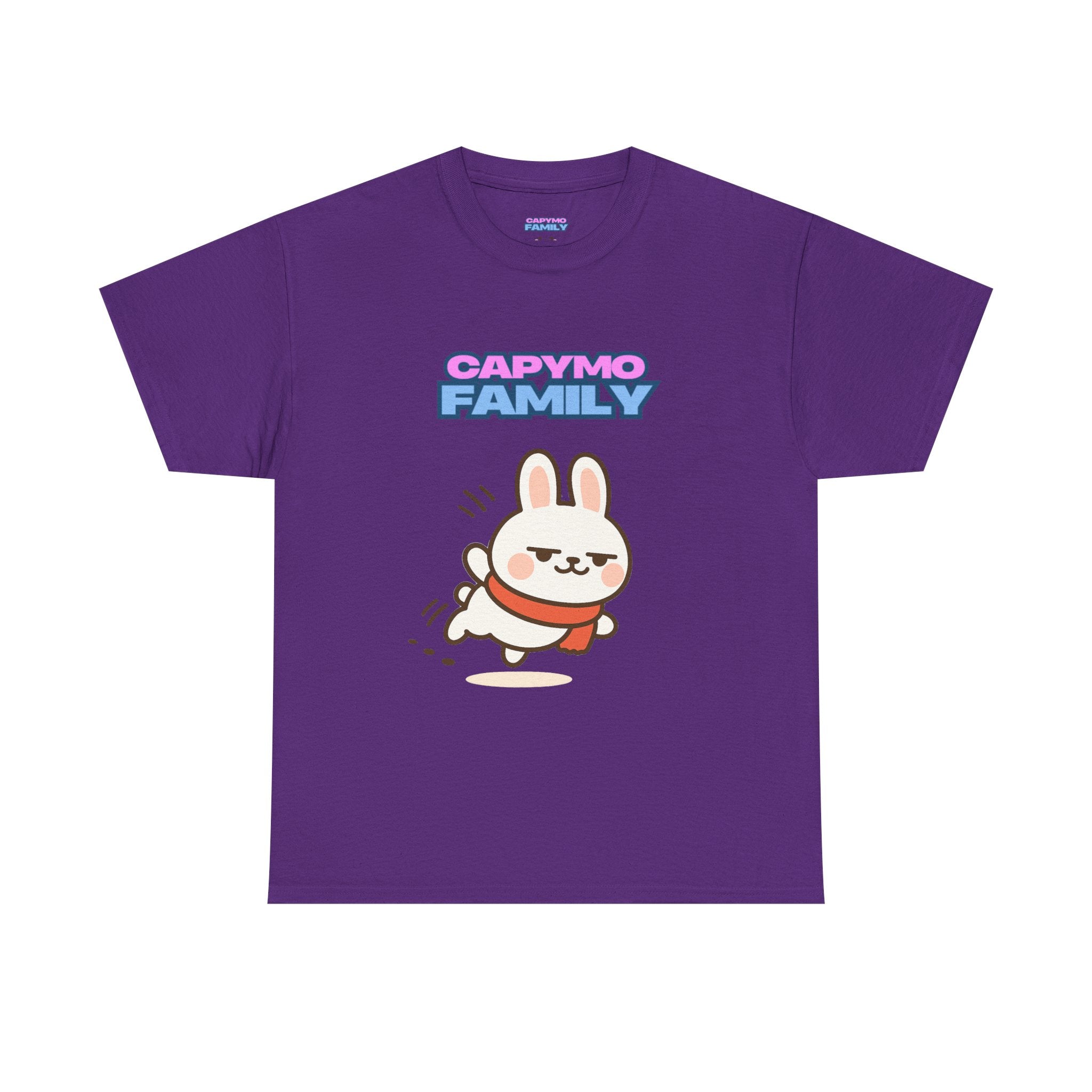 Capymo Family Themed Cute Animal Tee, Cute Cartoon T-Shirt, Bunny Graphic Tee, Funny Family Shirt, Adorable Unisex Cotton Tee