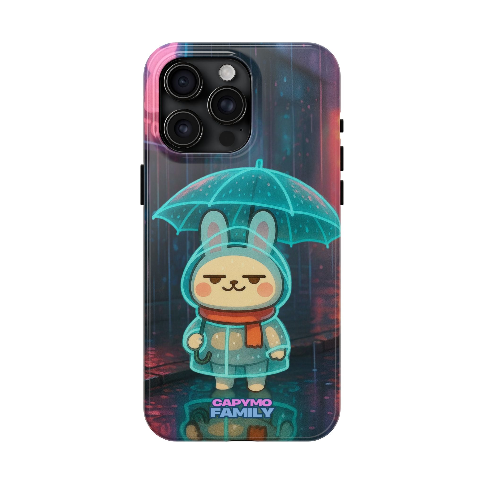 Capymo Family Cute Bunny Phone Case - Cyber Umbrella Bunny "Toto" Phone Case