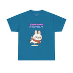Capymo Family Themed Cute Animal Tee, Cute Cartoon T-Shirt, Bunny Graphic Tee, Funny Family Shirt, Adorable Unisex Cotton Tee
