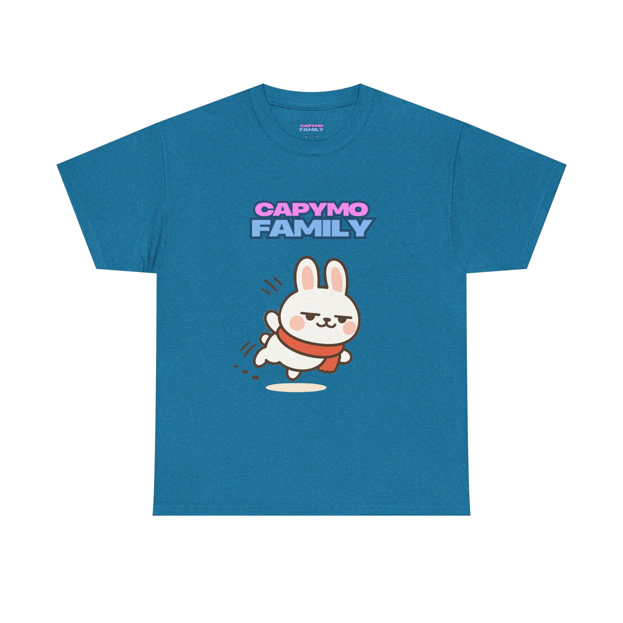 Capymo Family Themed Cute Animal Tee, Cute Cartoon T-Shirt, Bunny Graphic Tee, Funny Family Shirt, Adorable Unisex Cotton Tee