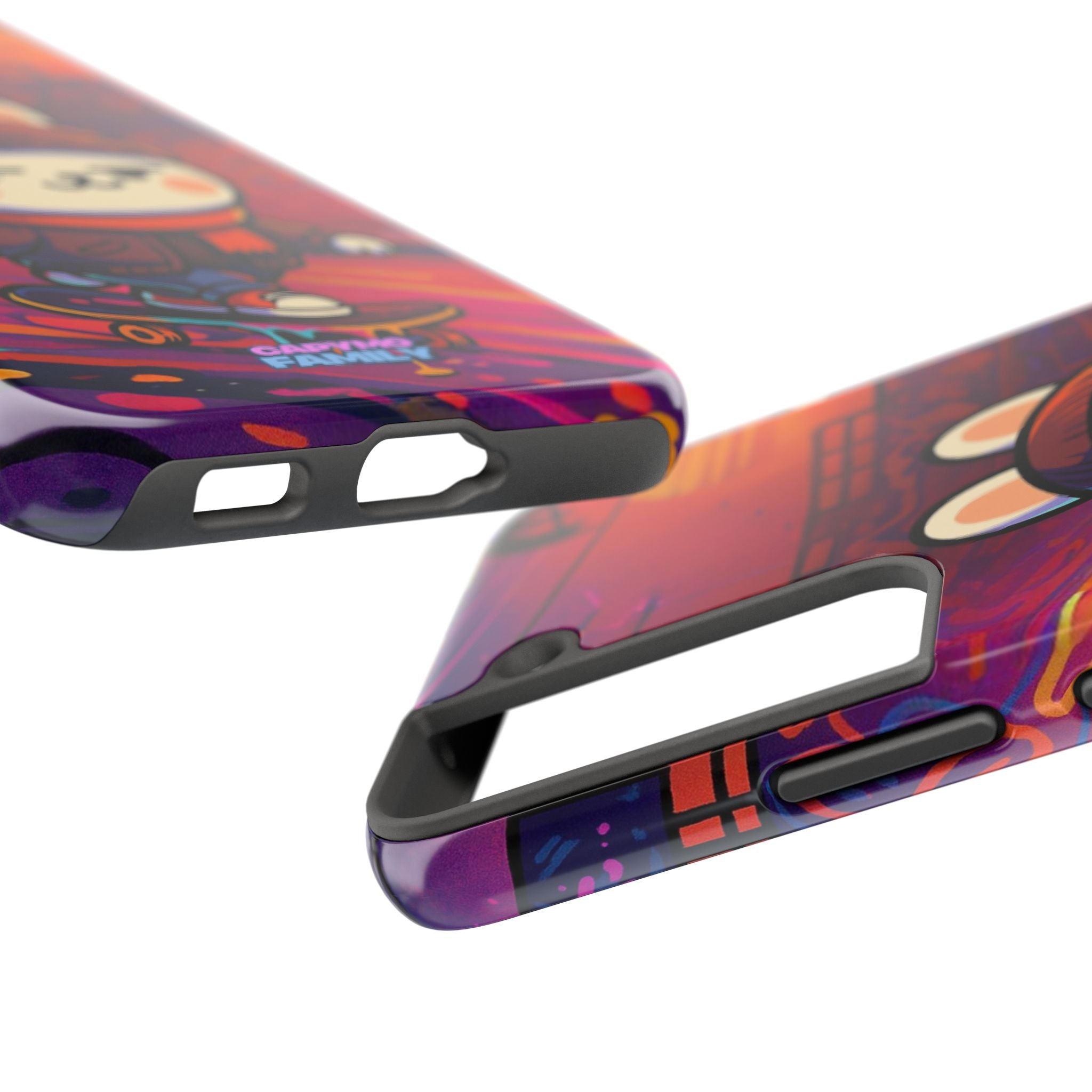 Capymo Family Sunset Skate Bunny Phone Case – Vibrant Skatepark Bunny "Toto" Phone Case