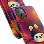 Capymo Family Sunset Skate Bunny Phone Case – Vibrant Skatepark Bunny "Toto" Phone Case