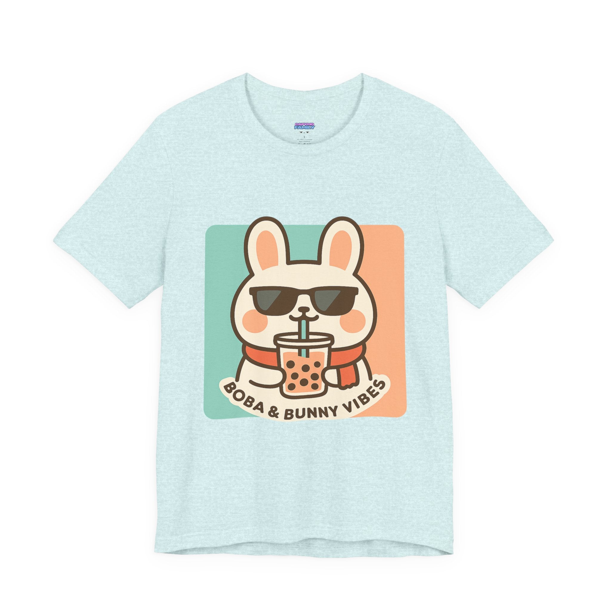 Capymo Family Charming Bunny Graphic Tee, Cute Animal Shirt, Casual Wear, Soft Unisex Tee, Perfect Gift for Animal Lovers, Everyday Fashion