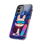 Capymo Family Cute Cartoon Bunny Tough Phone Case –Cyberpunk Bunny "Toto" Phone Case