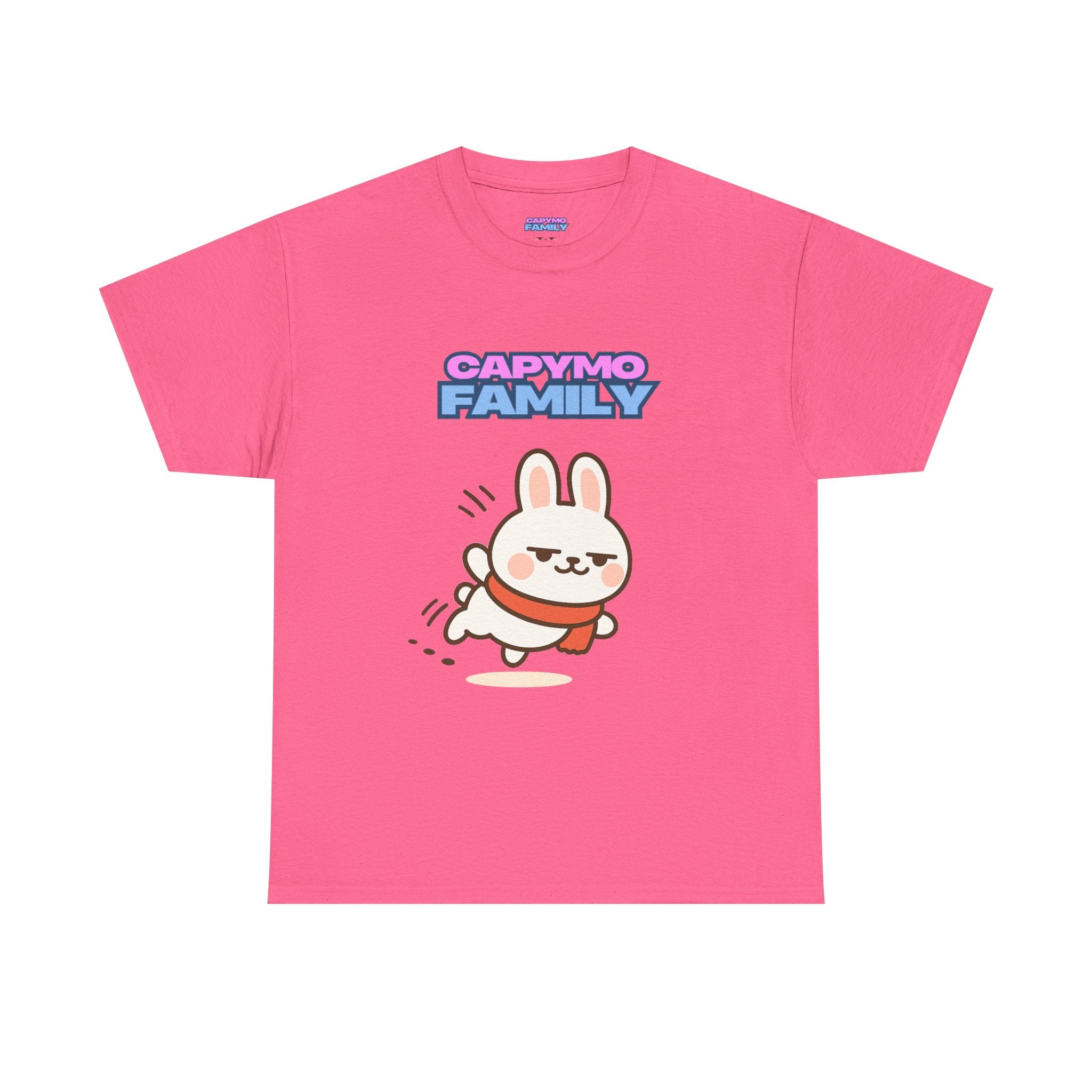 Capymo Family Themed Cute Animal Tee, Cute Cartoon T-Shirt, Bunny Graphic Tee, Funny Family Shirt, Adorable Unisex Cotton Tee