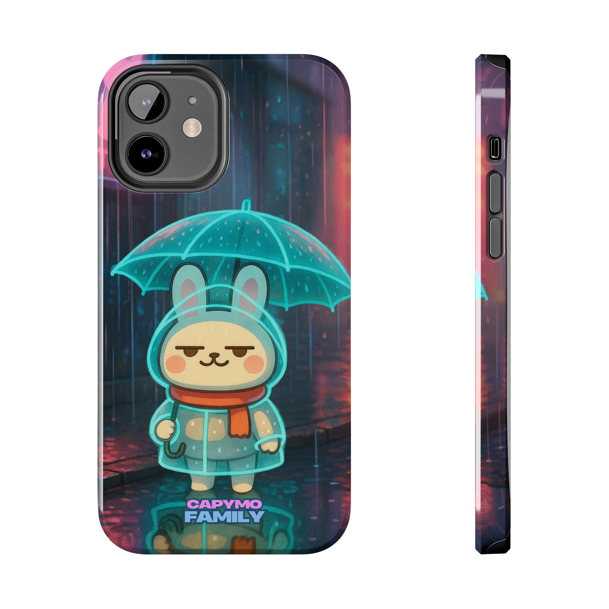 Capymo Family Cute Bunny Phone Case - Cyber Umbrella Bunny "Toto" Phone Case