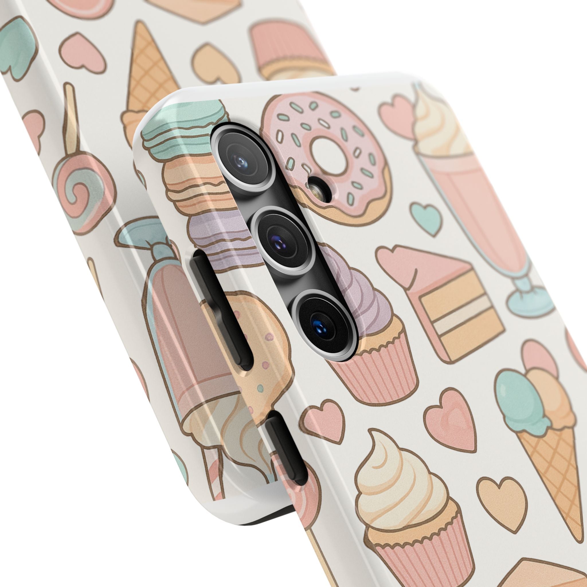 Capymo Family Kawaii Dessert Phone Case – “Sweet Tooth Collection” Ice Cream, Cake, and Candy Cute Pastel Design