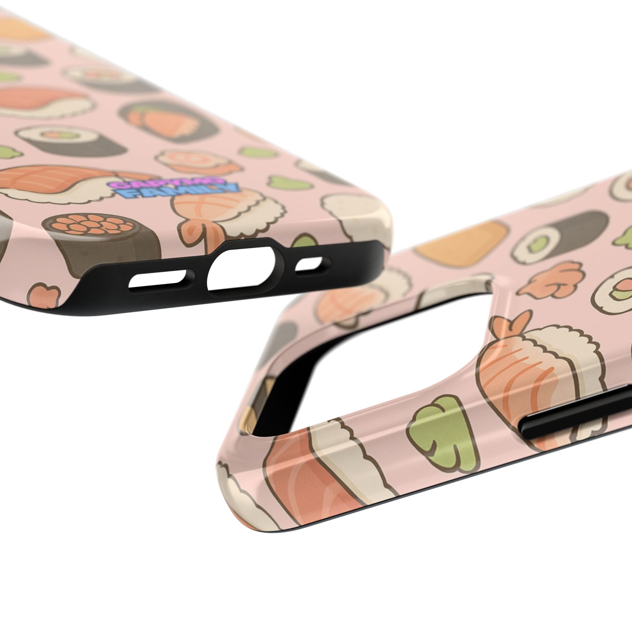 Capymo Family Kawaii Sushi Phone Case – Cute Sushi Pattern Phone Case