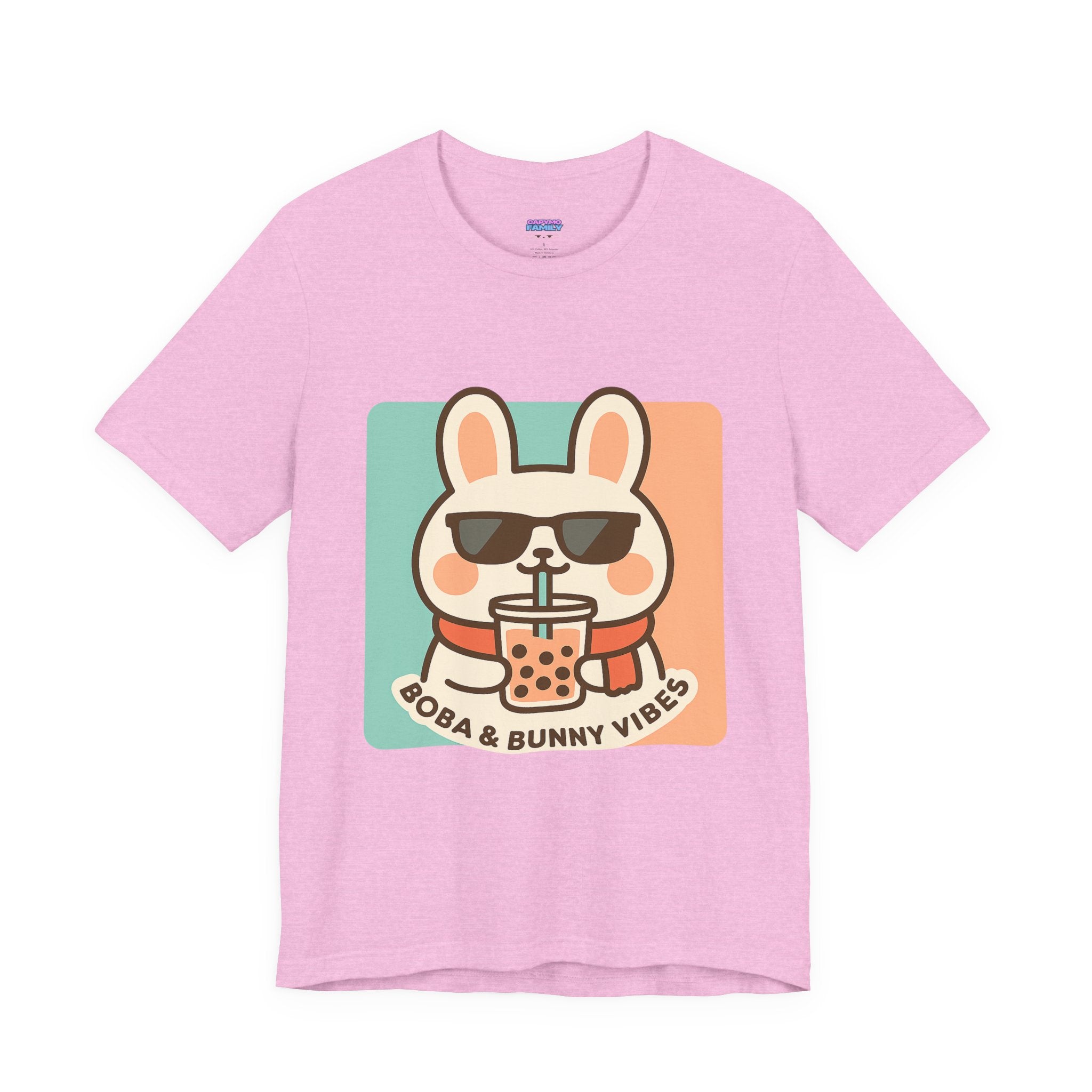 Capymo Family Charming Bunny Graphic Tee, Cute Animal Shirt, Casual Wear, Soft Unisex Tee, Perfect Gift for Animal Lovers, Everyday Fashion