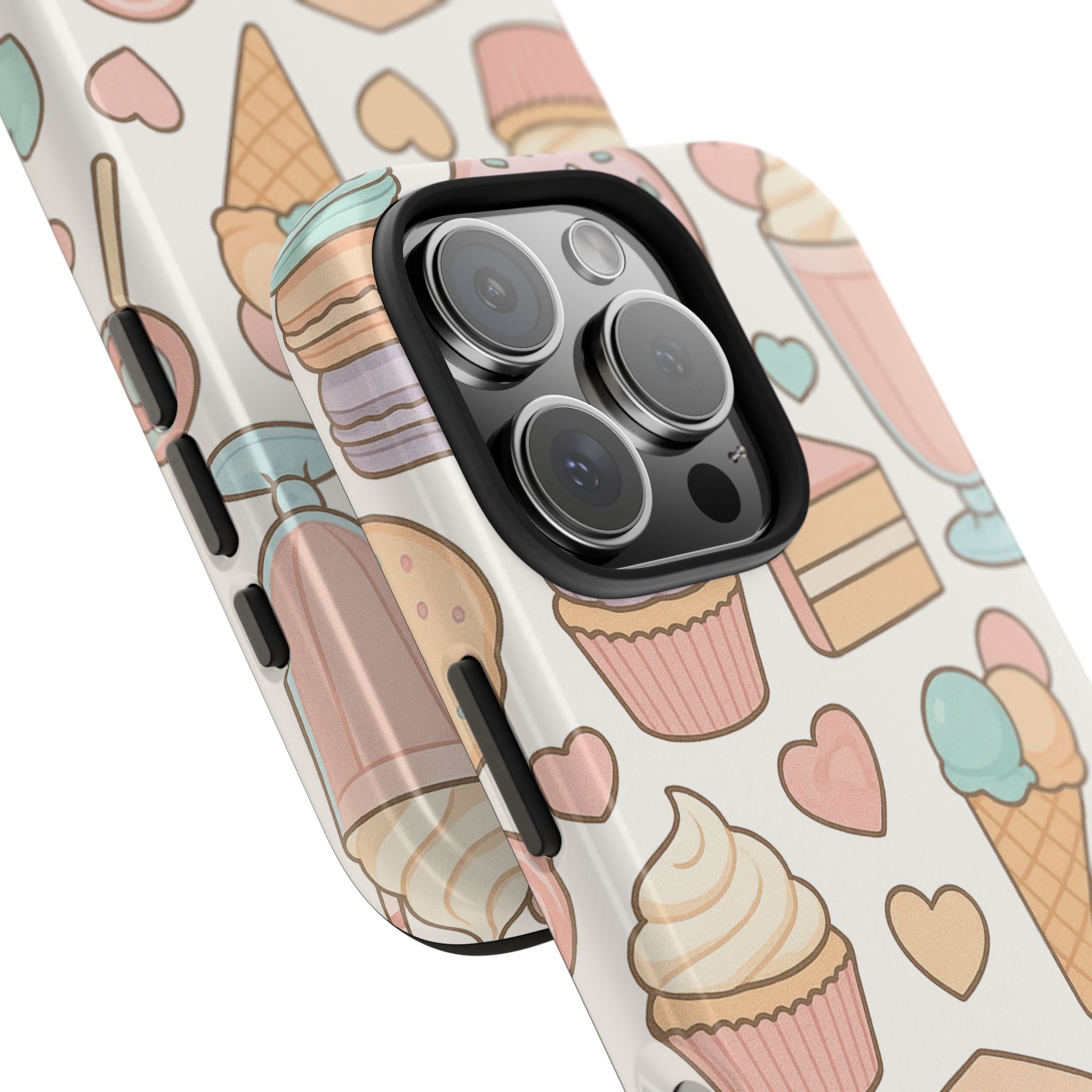 Capymo Family Kawaii Dessert Phone Case – “Sweet Tooth Collection” Ice Cream, Cake, and Candy Cute Pastel Design