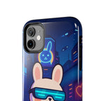 Capymo Family Cute Cartoon Bunny Tough Phone Case –Cyberpunk Bunny "Toto" Phone Case
